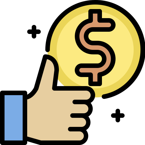 Transparent pricing icon